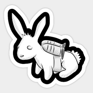 Bunny with Jetpack Sticker